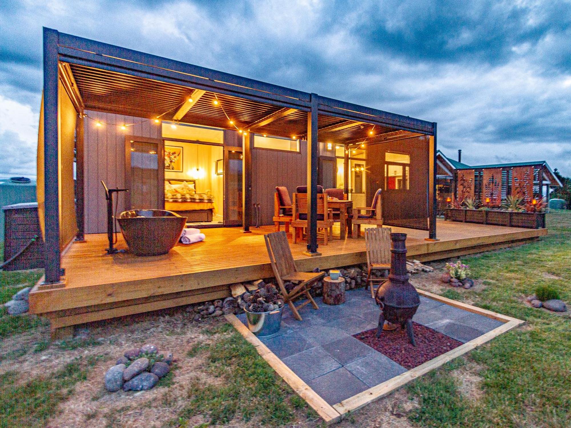 Mangateitei Views - Rangataua Tiny Home Ohakune Exterior foto